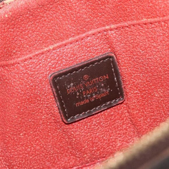 LOUIS VUITTON Damier Ebene Pochette Cosmetic PM Pouch N47516 LV Auth BD2195 - Picture 10 of 16